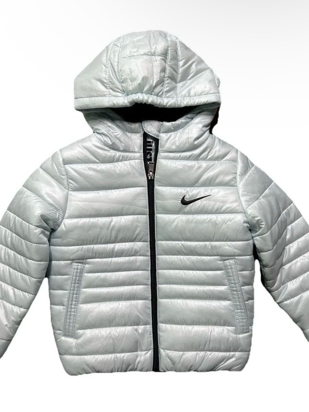 Toddler Girl Nike Blue Puffer Winter Jacket Size 4 (XS)